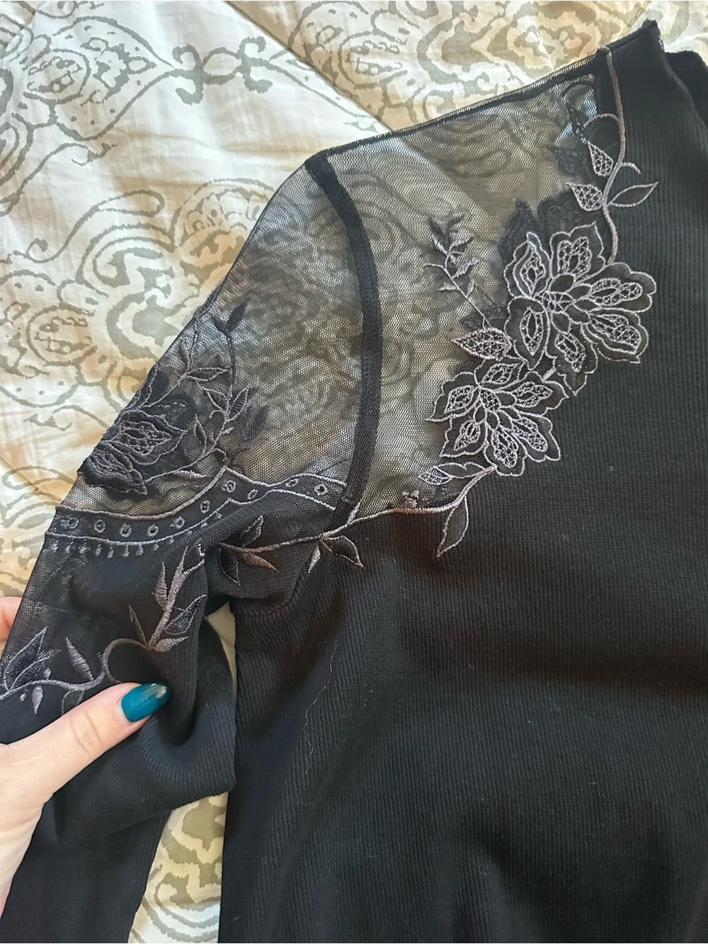 FREE PEOPLE - Black Daniella Top | Size Small